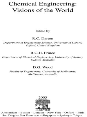 cover image of Chemical Engineering